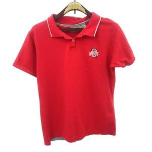OHIO STATE BUCKEYES Vintage Logo Athletic Reebok Polo Large